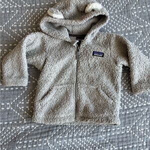 Patagonia Kids Fuzzy Gray Hoodie